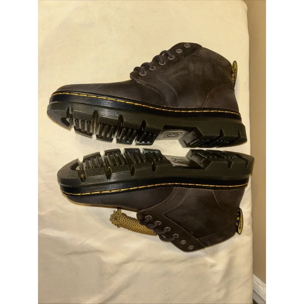 NIB Dr. Martens Men's 9 Women's 10 Bonny Brown Crazy Horse Boots 26794207 $130